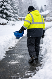 ice melter sprading edmonton